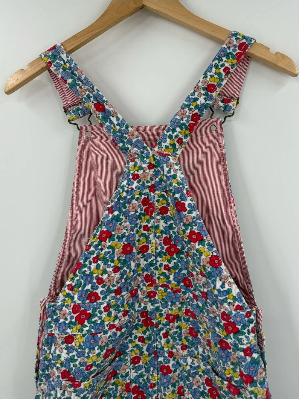 Mini Boden Corduroy Floral Shortalls | Multi Floral | 11-12Y